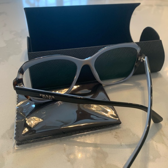 Prada Eyeglass VPR 03V Frame. Great condition. Brown, black  color. - Picture 12 of 16